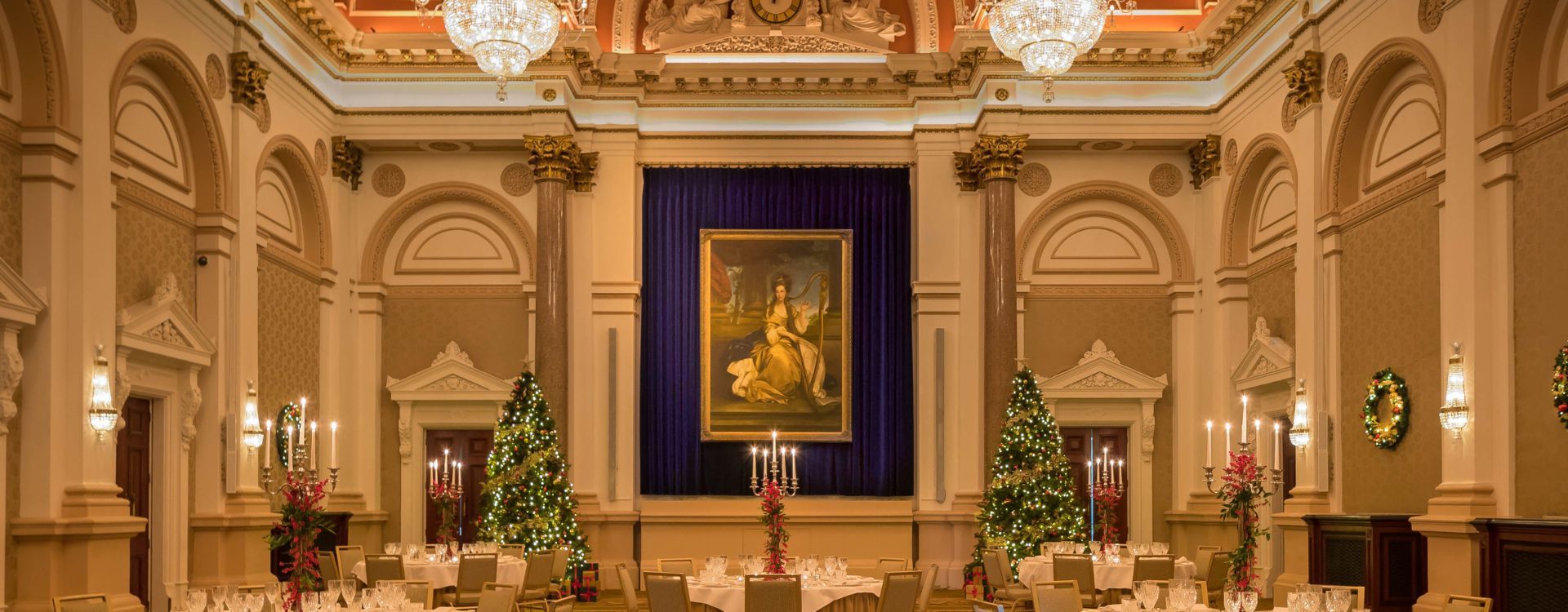 The Banking Hall at Christmas