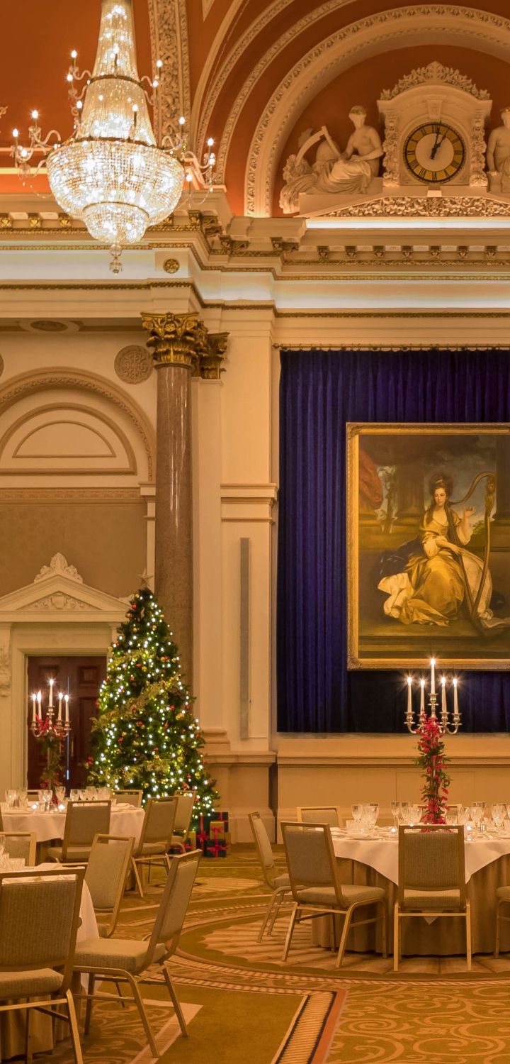 The Banking Hall at Christmas
