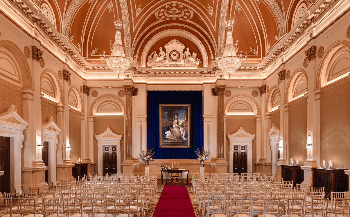 Civil ceremony set up in The Banking Hall