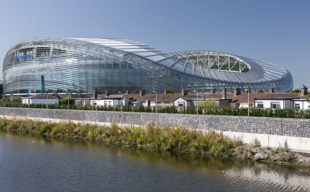 Aviva Stadium Dublin from afar