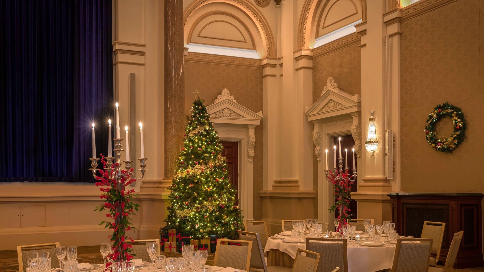  Christmas Day Dining in the Banking Hall at The College Green Hotel Dublin