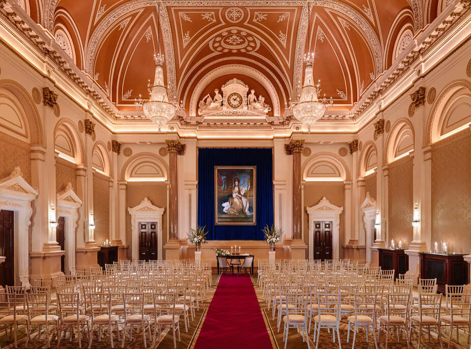 The banking hall civil ceremony The College Green Hotel