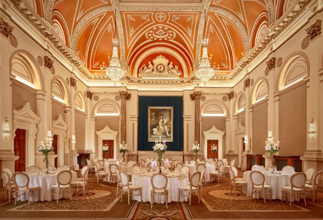 Banquet set up in The College Green Hotel