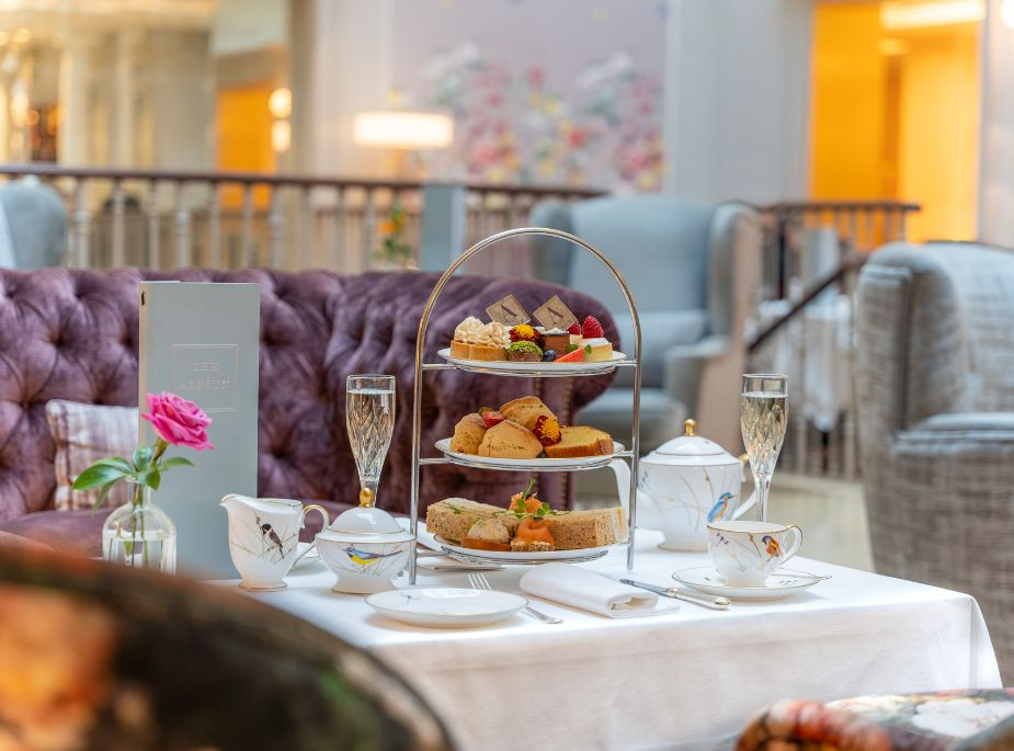 Perrier jouet afternoon tea atrium lounge the college green hotel dublin