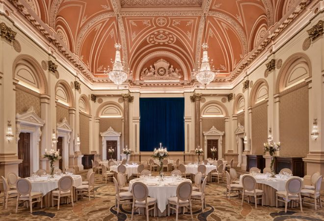 Banquet set up in The College Green Hotel